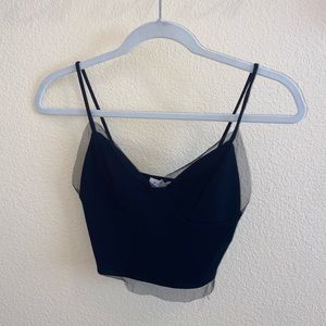 Urban outfitters black crop top